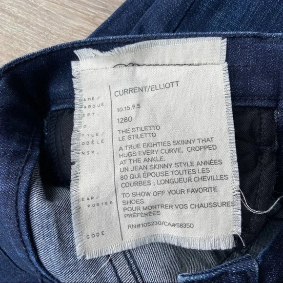 Current/Elliott Stiletto Released Hem Skinny Jeans - Picture 12 of 15